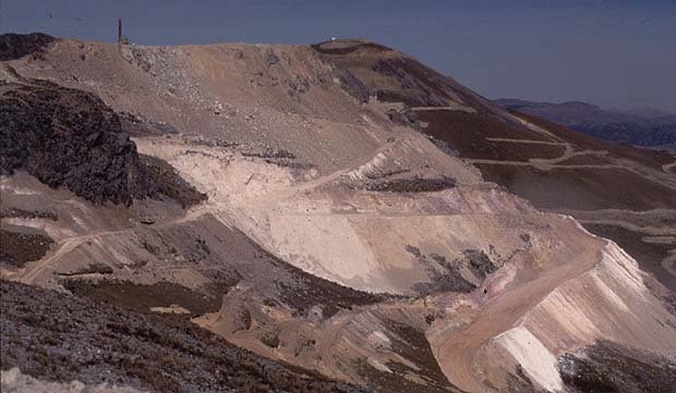 The mine is located in the Peruvian Andes at an elevation of 14,000 feet above sea level.
