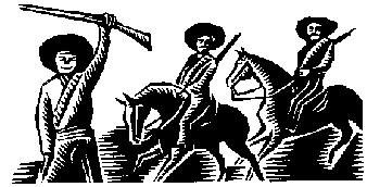 Zapatistas on horses